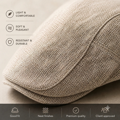 Heren pet - Ademend Linnen Ontwerp