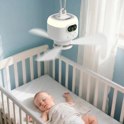 Oplaadbare Draagbare Ventilator met LED en Afstandsbediening - BreezeLite