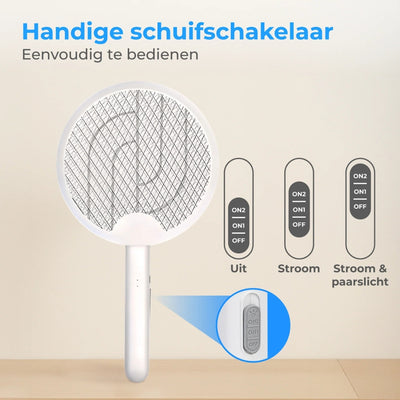 Elektrische Vliegenmepper - 2-in-1 met UV-Lamp