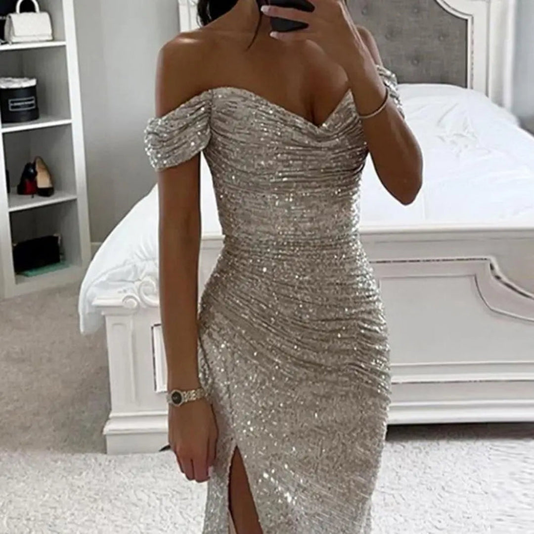 Élara - Off-Shoulder Maxi Jurk