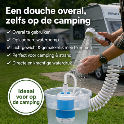 Draagbare Oplaadbare Waterpomp - Compacte Camping Douchepomp