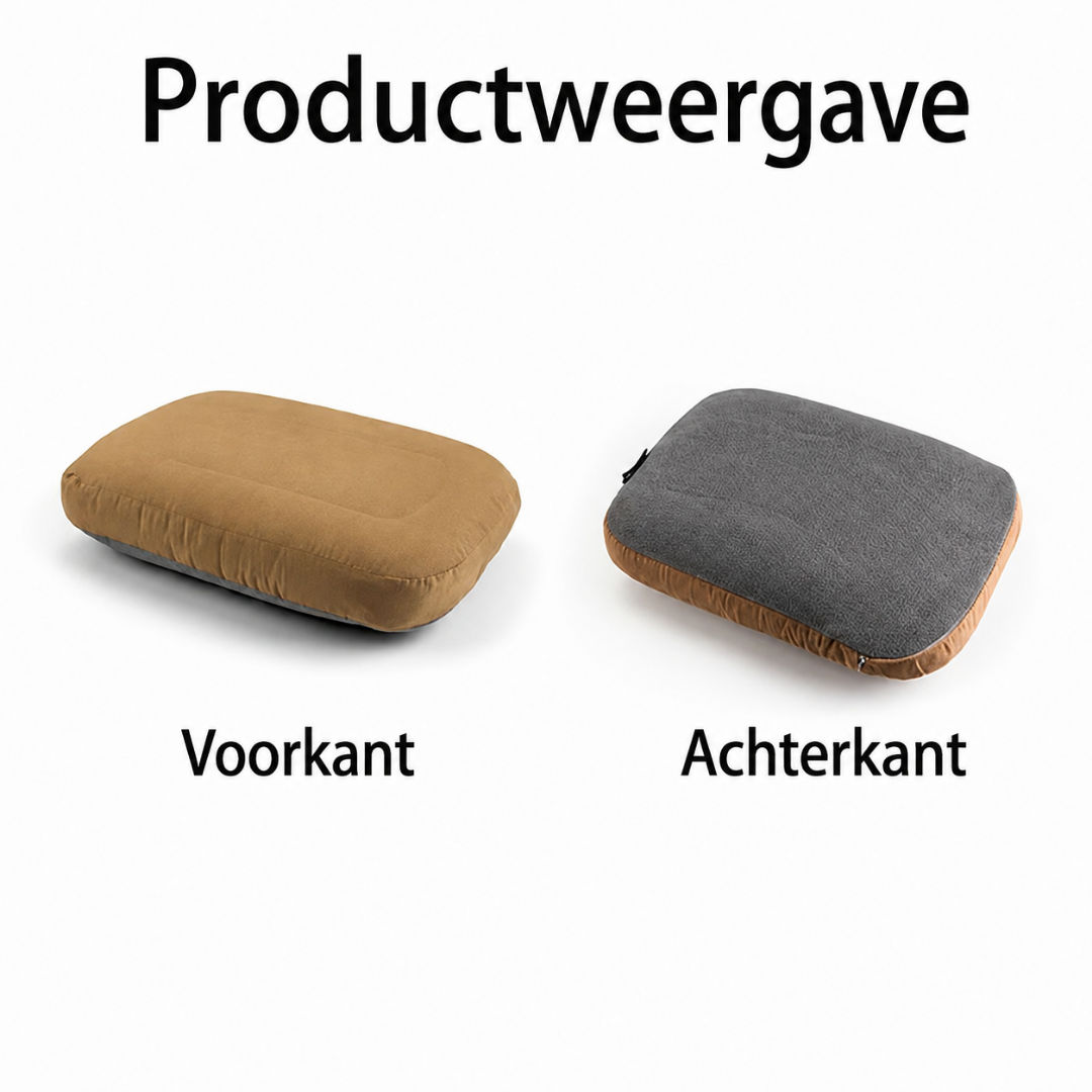 Camping Kussen - Ergonomisch Memory Foam Reiskussen