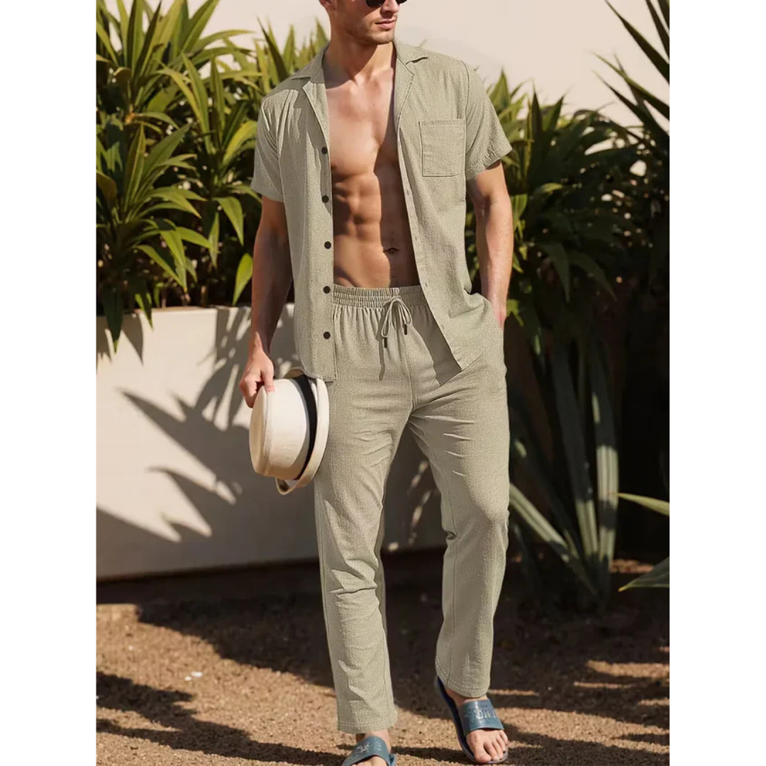 Zomers Overhemd met Broek Set - Solaro