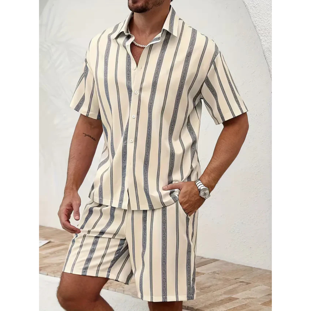 Gestreepte zomer set voor mannen - Nordvik
