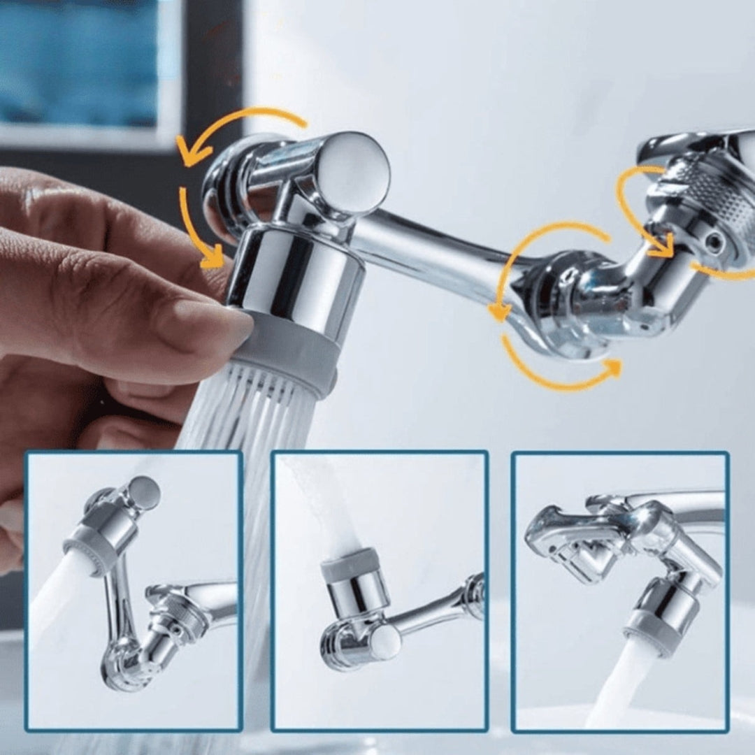 1080° Roterende Kraan Opzetstuk - Flexibele Waterbesparing - AquaFlex - 1+1 GRATIS