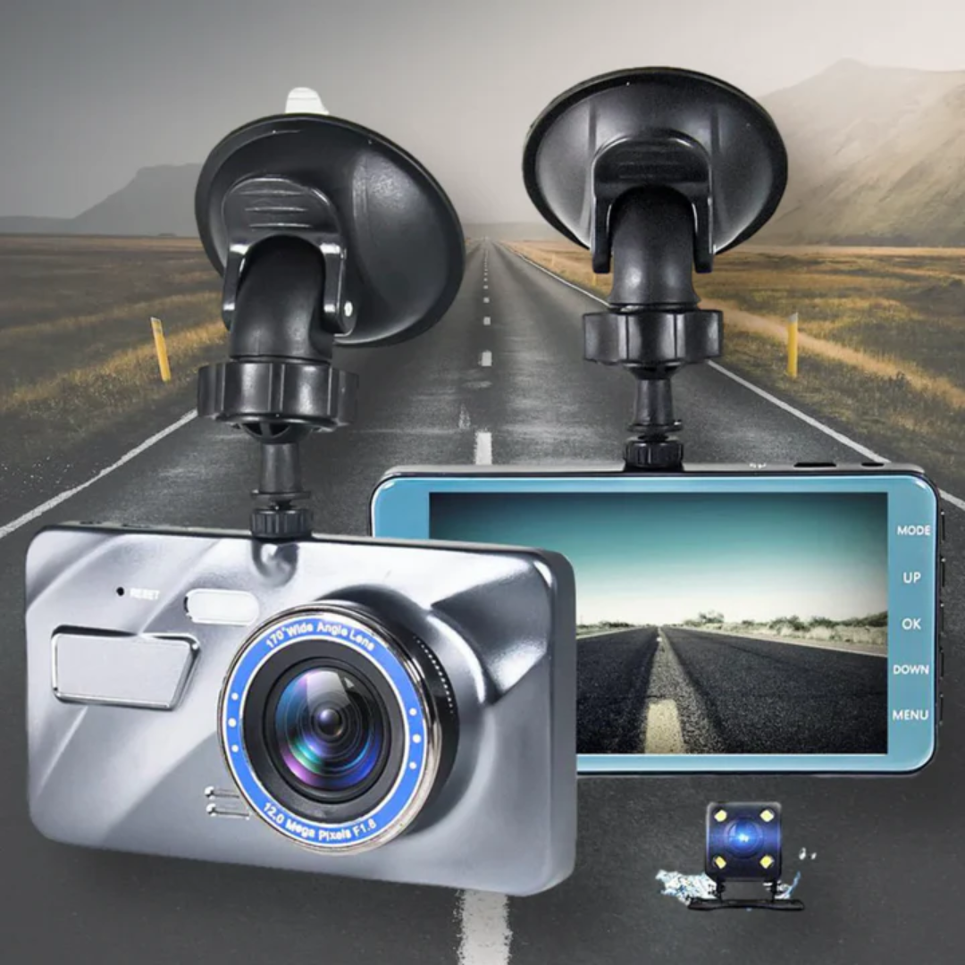Dashcam - Draadloze Voor- en Achtercamera met Nachtzicht - DriveShield