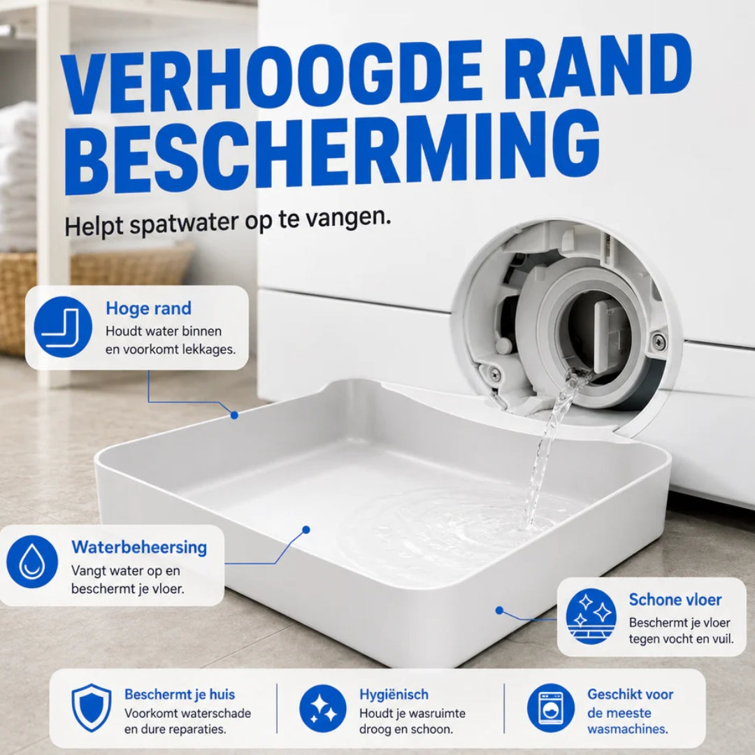Wasmachine Filter Opvangbak - Geen Natte Vloeren Meer