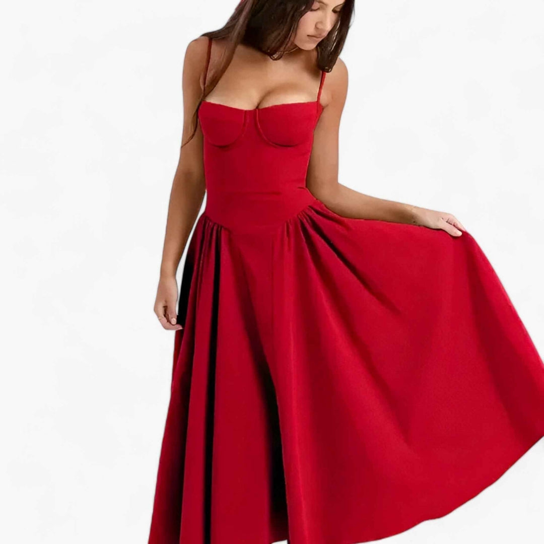 Midi Jurk - Elegante Corset Jurk voor Elke Gelegenheid