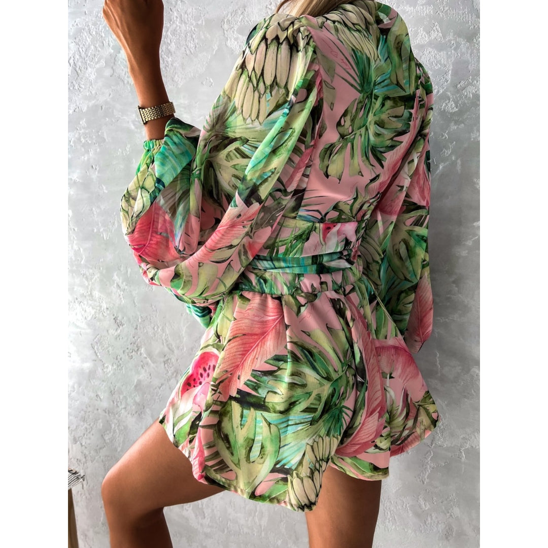 Zomer Set Dames - Elegante Tweedelige Blouse en Short Set