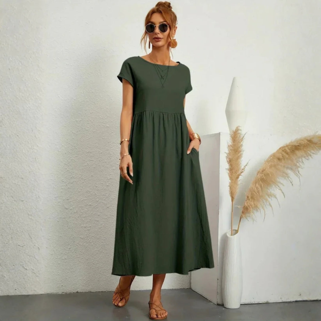 Elegante en comfortabele lange zomerjurk voor dames