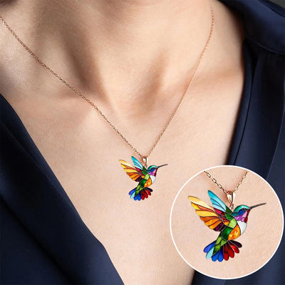 Multicolor Kolibrie Ketting – Voor Vogelliefhebbers & Sieradenfans