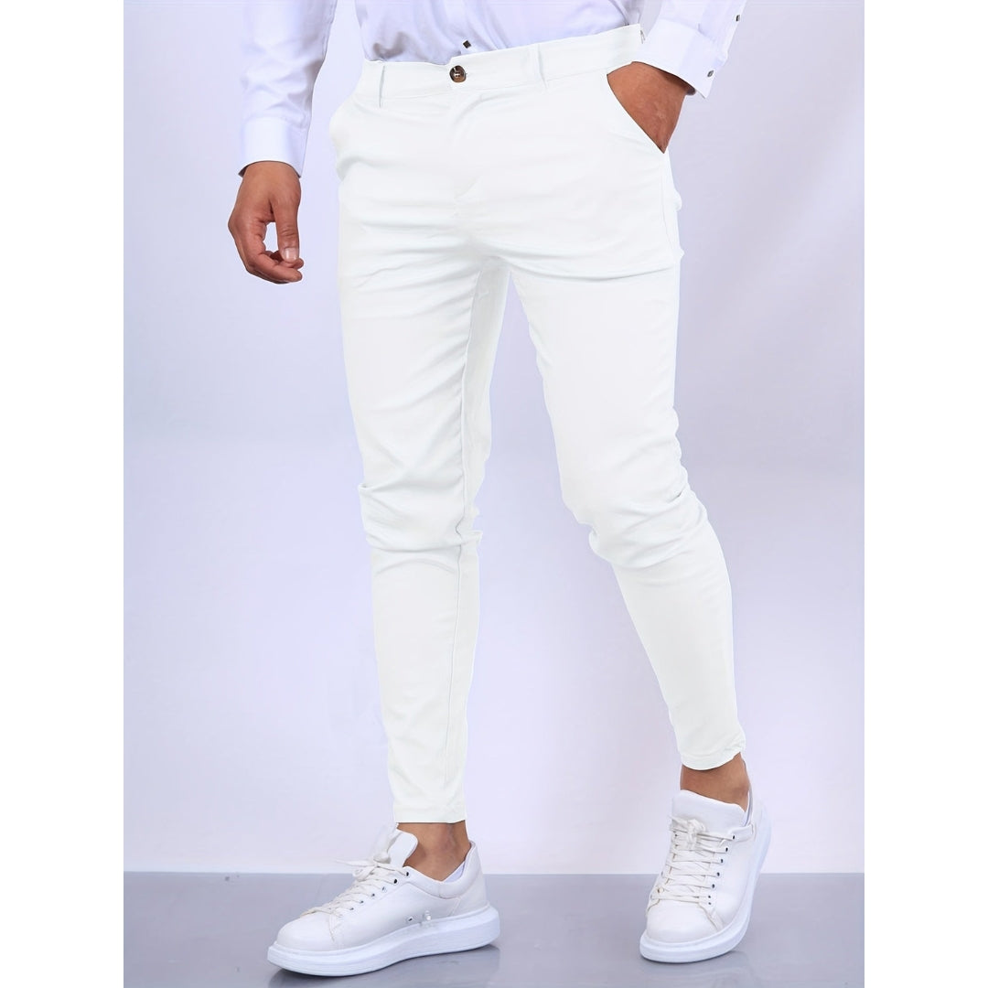 Heren Skinny Chino - Moderne Slim Fit Broek