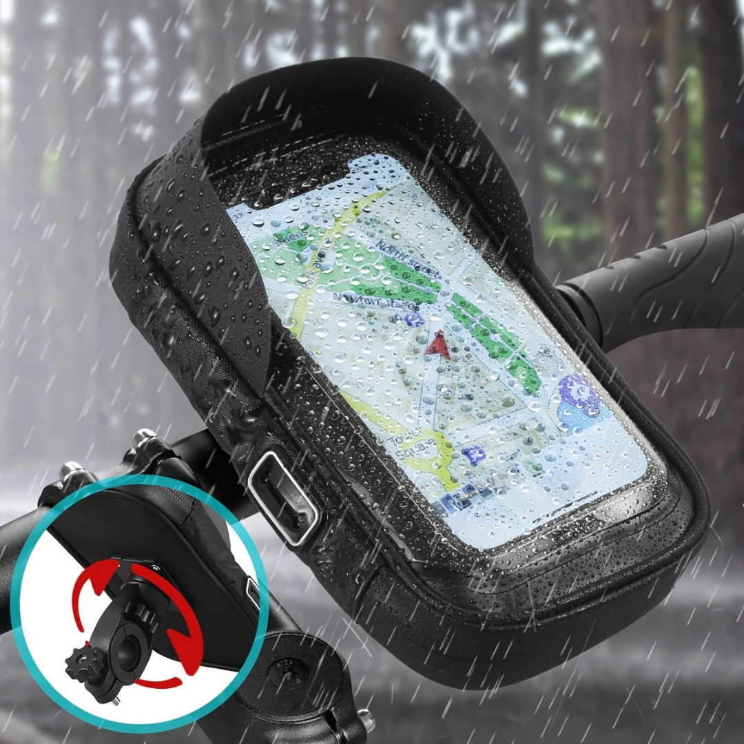 Waterdichte Fiets- en Motor Telefoonhouder met 360° Rotatie - RideVault