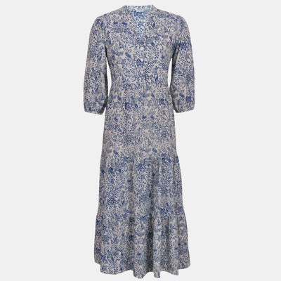 Lange Gelaagde Maxi Jurk met Bloemenprint - Florienne
