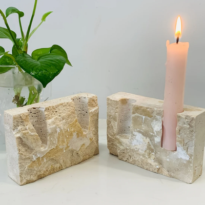 MYHOME® - Kaarshouder met Rechthoekig Marmer Design
