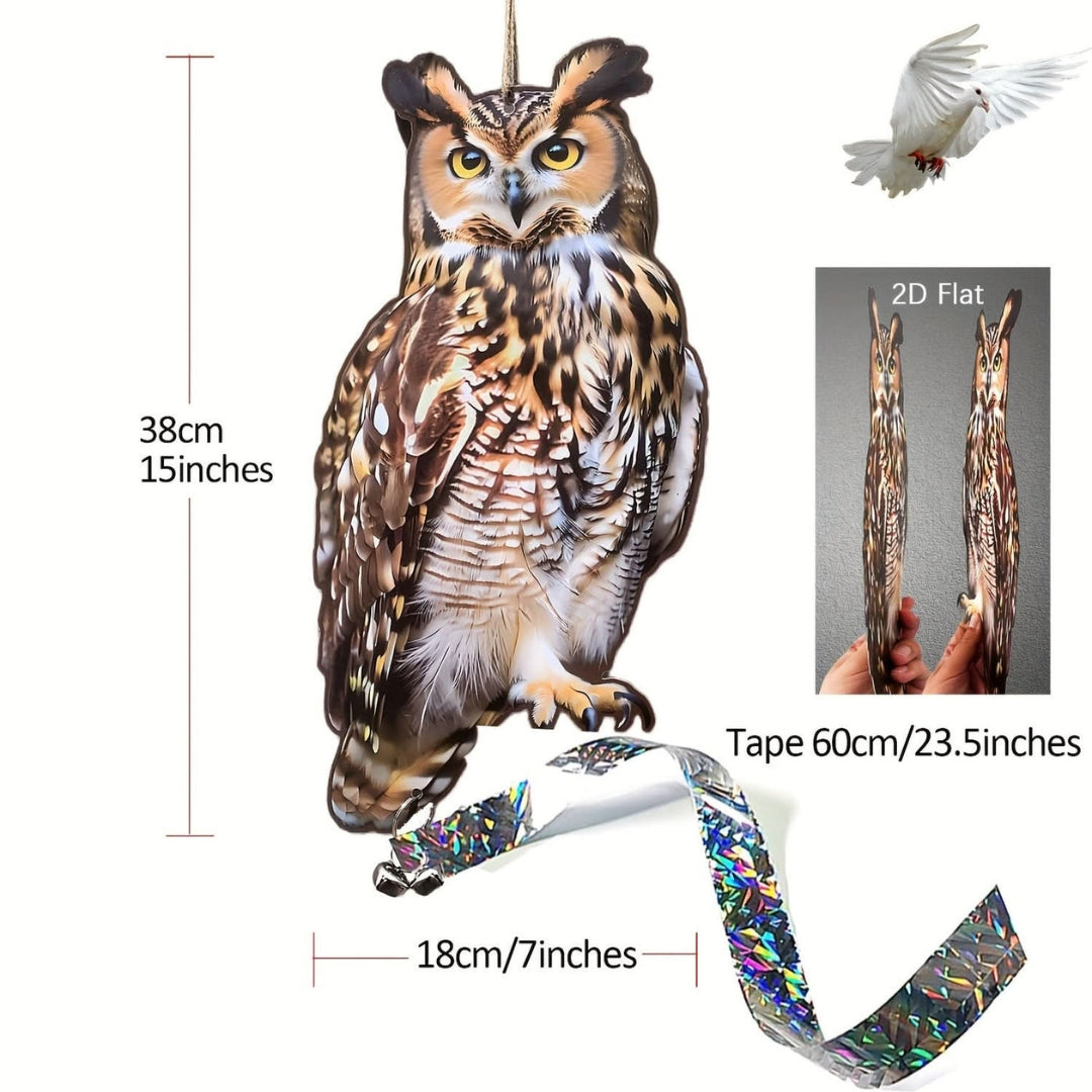Decoratieve Uil - Realistische Vogelverjager