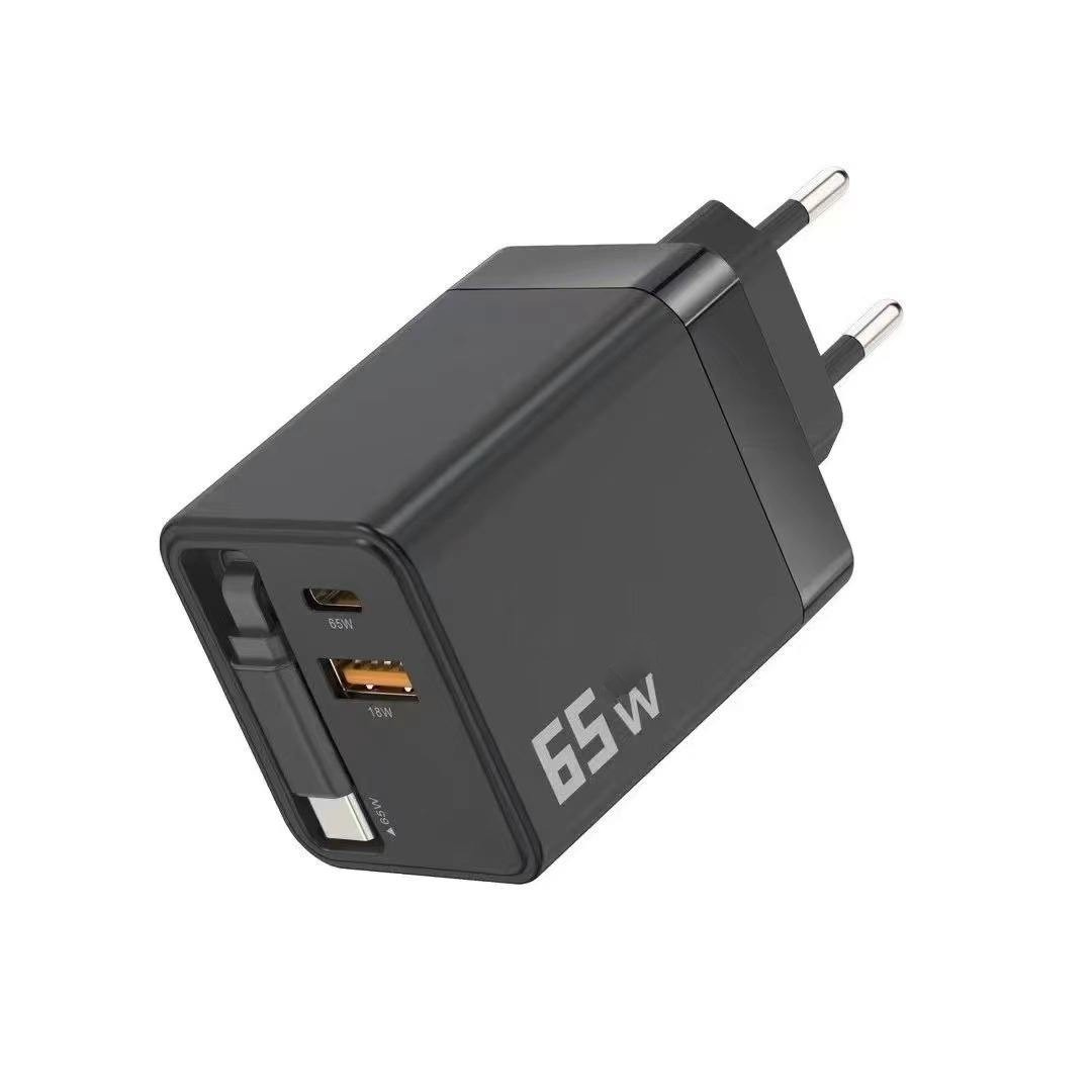 Snellader - 65W Dubbele USB Oplader