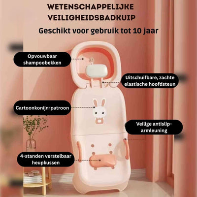 Opvouwbare en Comfortabele Haarwasstoel voor Kinderen - Kidoro