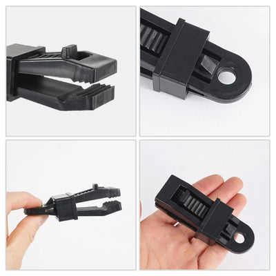 Verstelbare heavy-duty clips (INCL. GRATIS OPBERGDOOS)