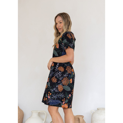 Zomerjurk - Botanische Jurk met Zakken - Florenza