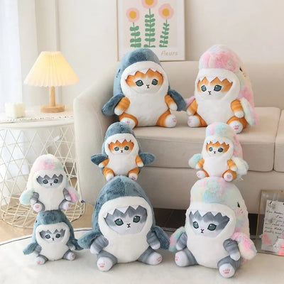 Kawaii Knuffel - Shark Cat Knuffel met Schattig Design - Mewshark