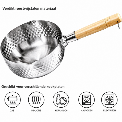 Roestvrijstalen pan - Elegante Koekenpan voor Dagelijks Koken