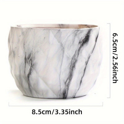 Marmer Stijl Plantenbak - Decoratieve Bloempot voor Binnen & Buiten