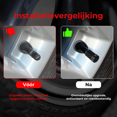 Capuchons de valve de pneu en fibre de carbone – Kit de protection de roue étanche