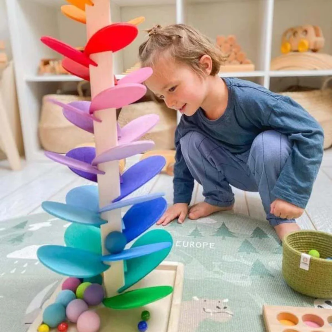 Interactieve Regenboog - Muzikale Knikkerboom voor Kinderen