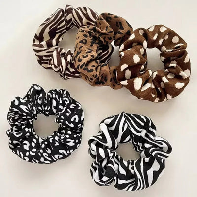 Scrunchies - Set van 5 Dierenprint Scrunchies - WildCharm