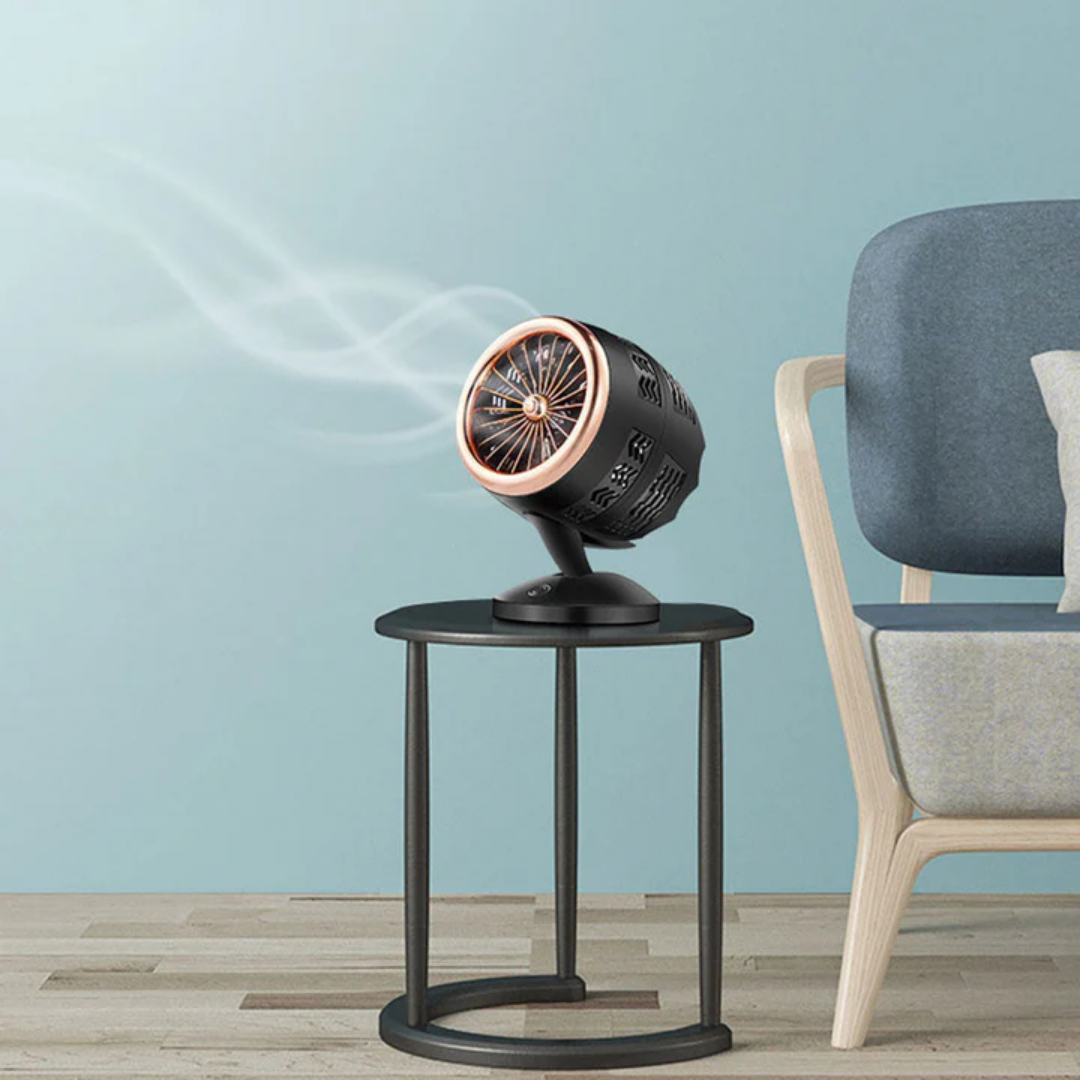 Draagbare Ventilator - Compacte USB Ventilator met Dubbele Bladen