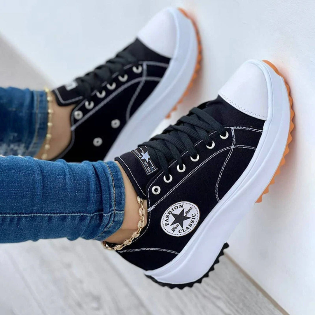 Drune - Plateau-Canvas-Sneaker für Damen