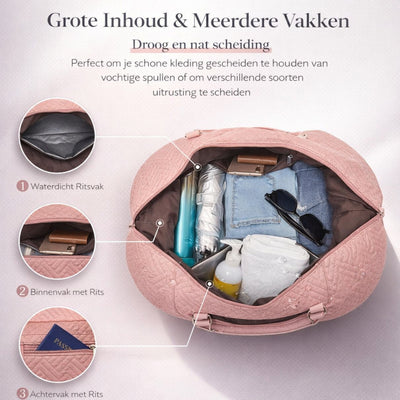Weekendtas - Extra Ruime Duffle Reistas Voor Dames