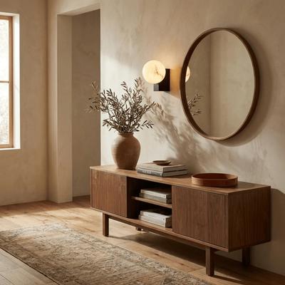 Wandlamp - Spaanse Alabaster Bol Design