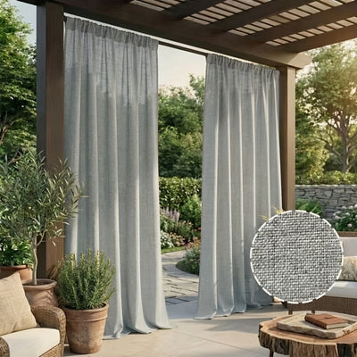 Gordijnen - Bohemian Buiten Gordijnen met Linnenlook