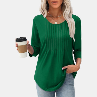 Lurevia - Comfortabele Top met 3/4 Mouwen