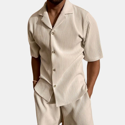 Gestreepte Zomer Set met V-Hals - CoastalStripe