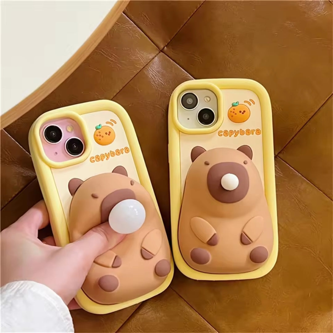 Capybara Telefoonhoesje - Schattig Bubble Capybara Design