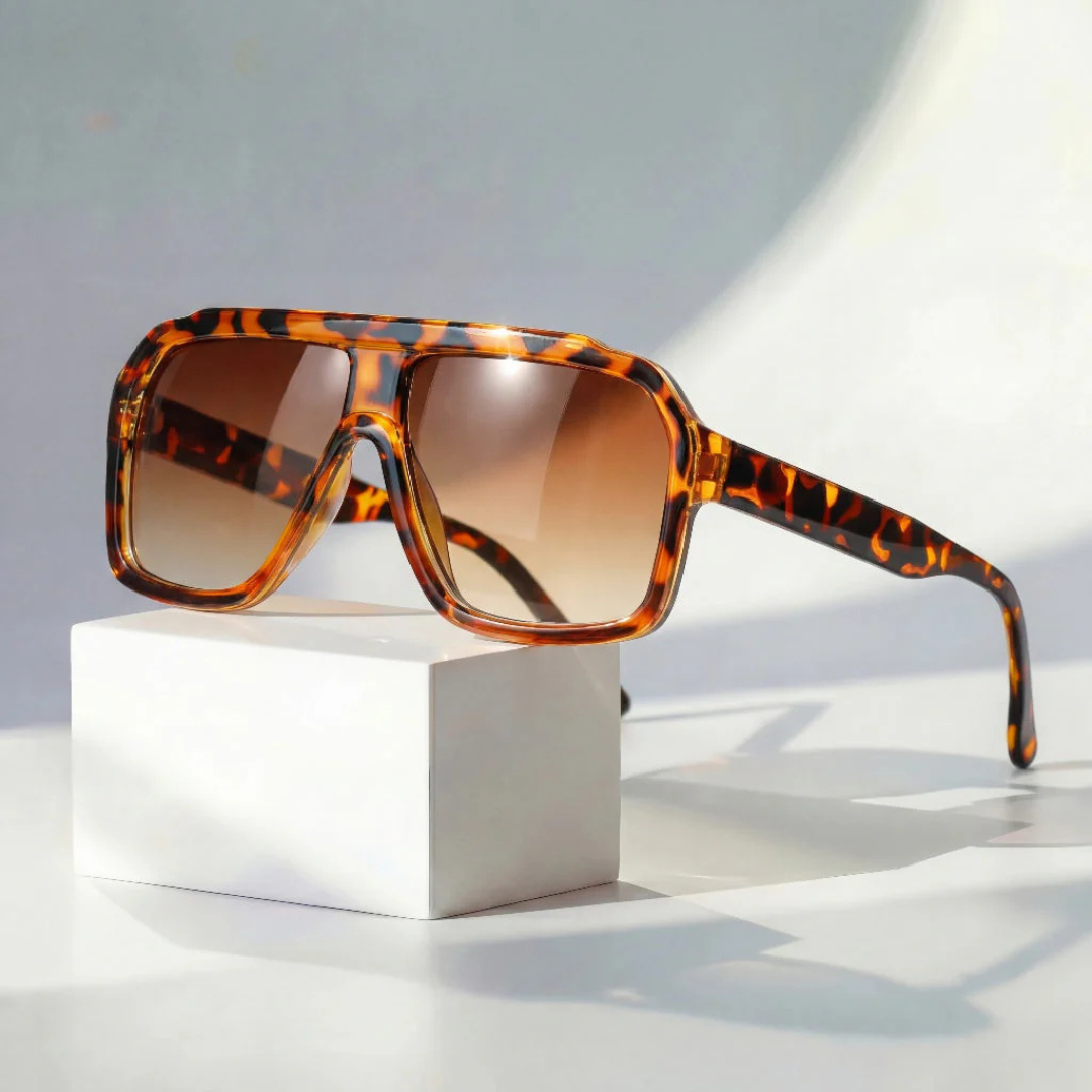 Retro Aviator Zonnebril Met UV400 Bescherming