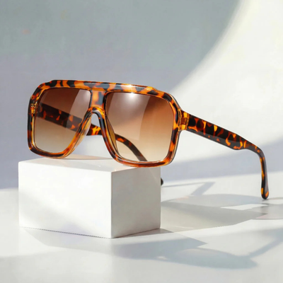 Retro Aviator Zonnebril Met UV400 Bescherming