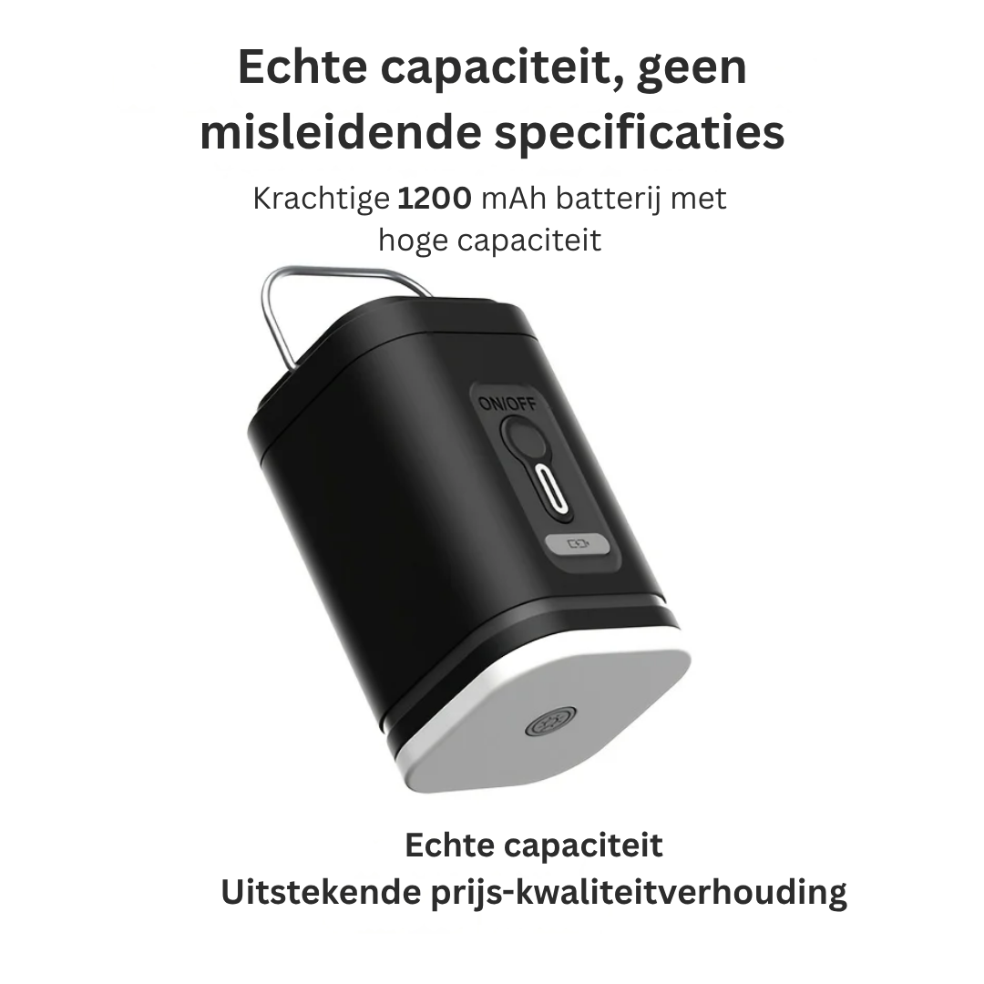 Mini Oplaadbare Luchtpomp - Compacte Luchtpomp met LED-verlichting