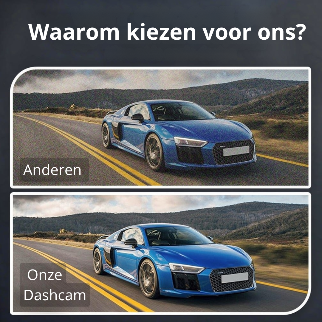 Dashcam - Triple Camera met Nachtzicht en App-bediening - VisionDrive