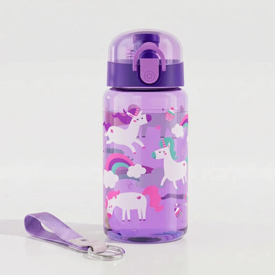 Drinkfles - Transparant met Vrolijke Cartoonprint