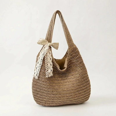 Geweven Shopper Schoudertas - Aveline