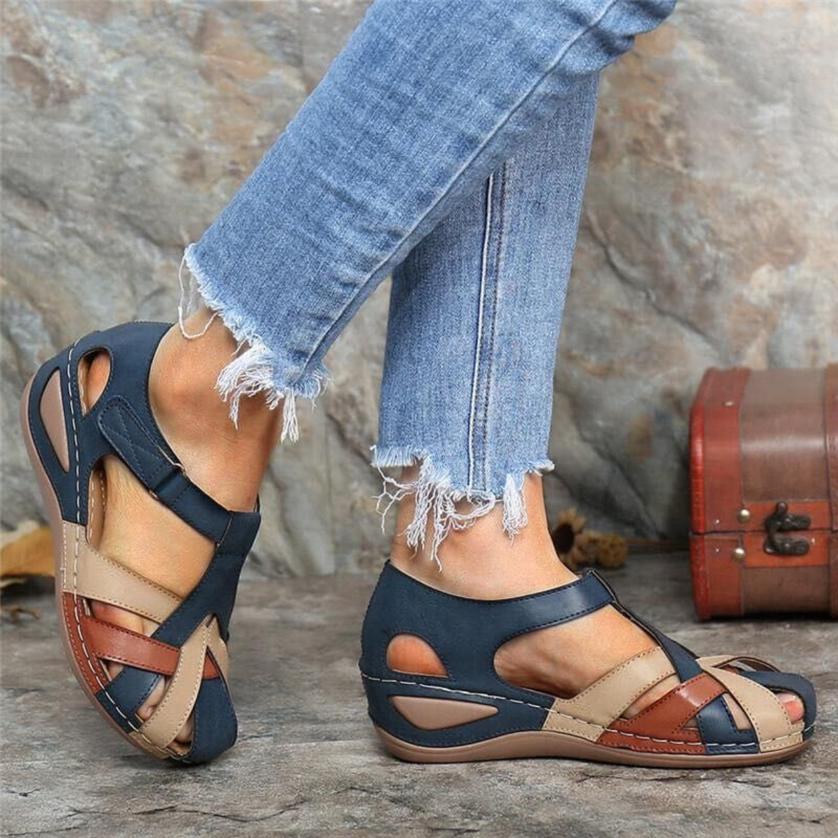 Elvora - Vintage Comfort Sandalen