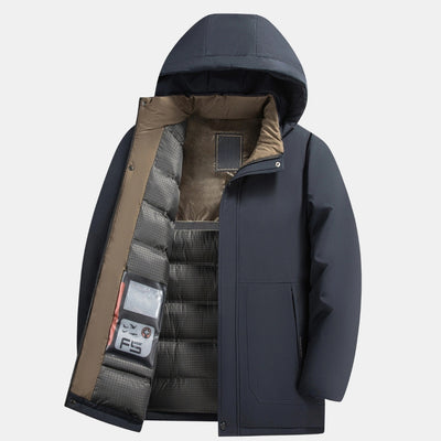 Winterjas Heren - Stijlvolle Jas met Ritszakken - Veltrano