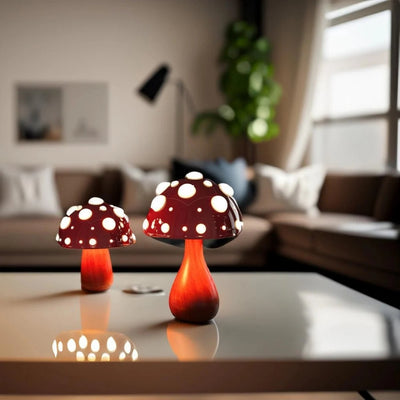 Mushroom Lampen - Set van 2 Design Tafellampen