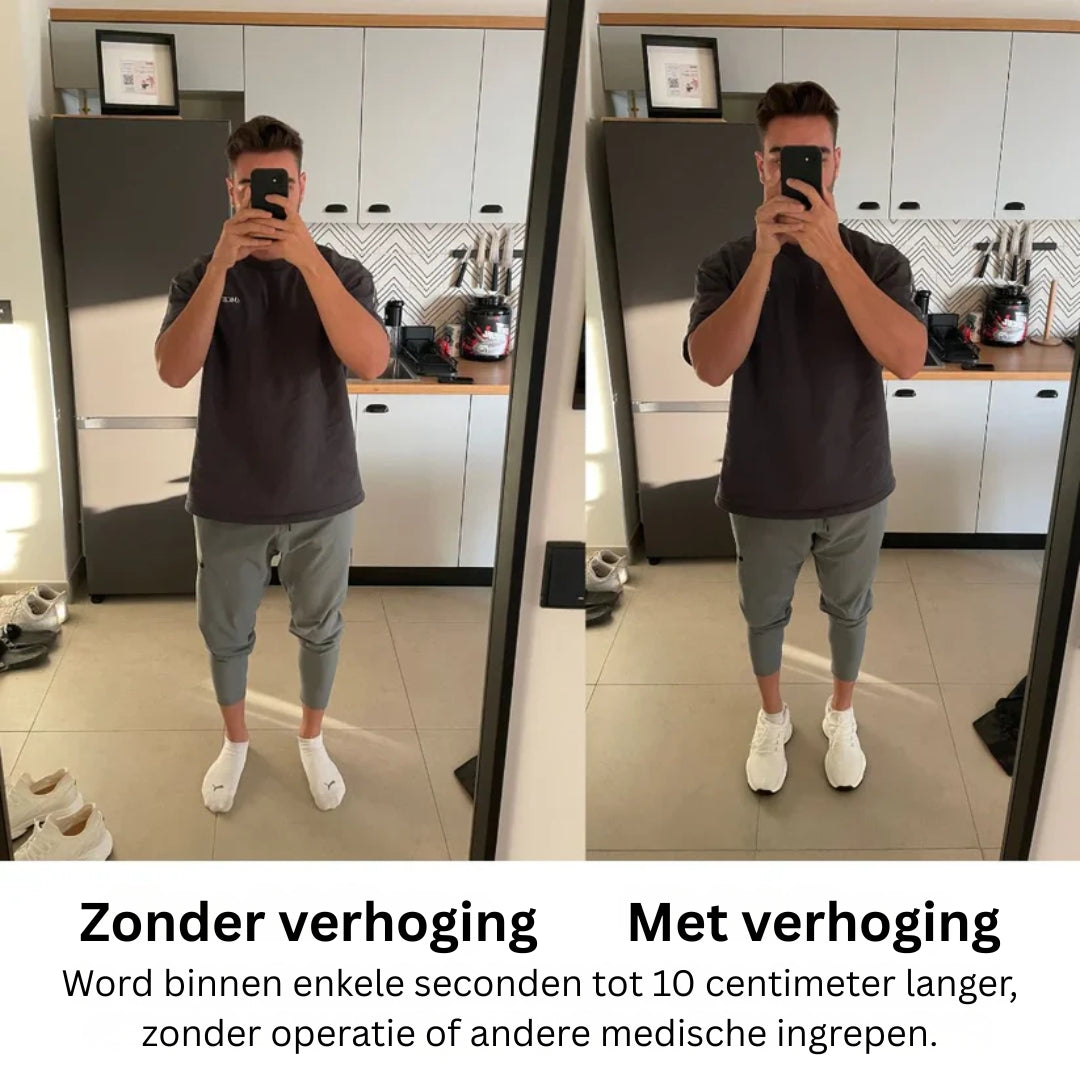 Sneakers met verhoogde hak