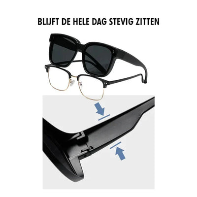 Sunvex - Zonnebril - Overzet Model met Polariserende UV400 Bescherming
