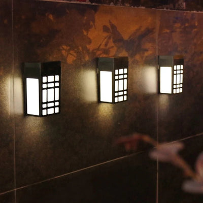 Japandi solcellelampe - Solcelle væglampe med tidløst Japandi-design